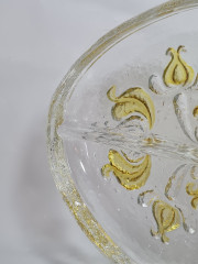 Блюдо декоративное винтажное Walther Glas, в заводской упаковке, стекло, 31 х 19 см, Германия, 1960-70гг.