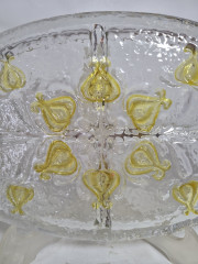 Блюдо декоративное винтажное Walther Glas, в заводской упаковке, стекло, 31 х 19 см, Германия, 1960-70гг.