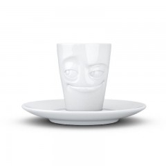Fiftyeight Products TV Tassen Espressotasse weiss verschmitzt 80 ml TV cups чашка для эспрессо белая озорная 80 мл