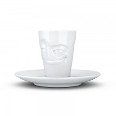 Fiftyeight Products TV Tassen Espressotasse weiss verschmitzt 80 ml TV cups чашка для эспрессо белая озорная 80 мл