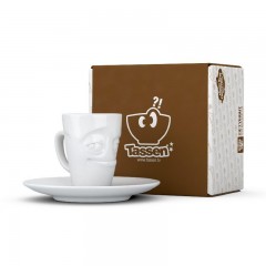 Fiftyeight Products TV Tassen Espressotasse weiss verschmitzt 80 ml TV cups чашка для эспрессо белая озорная 80 мл
