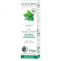 Logona Aktiv Pickel-Stopp Bio-Minze & Salicylsaure aus der Weidenrinde Active Pimple Stop Органическая мята и салициловая кислота из коры ивы