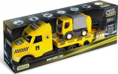 Wader Magic Truck Technic Abschleppwagen mit Muellwagen Эвакуатор Magic Truck Technic с мусоровозом