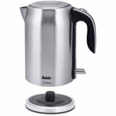 FAKIR FAKIR Wasserkocher Adell, 1.7 l, 2200 W, Edelstahl, entnehmbarer Kalkfilter, beleuchteter Hauptschalter edelstahlfarben Чайник FAKIR Adell, 1,7 л, 2200 Вт, нержавеющая сталь, съемный фильтр от накипи, главный выключатель с подсветкой