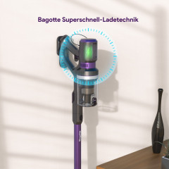 Bagotte Bagotte Akku-Hand-und Stielstaubsauger 8-in1 Stielstaubsauger BS 900, 400,00 W, Beutellos, 25000PA Staubsauger mit 3 Saugstufen, Maximale 55 Min Беспроводной ручной и стержневой пылесос Bagotte Ручной пылесос 8-в-1 BS 900, 400,00 Вт, без мешка, п