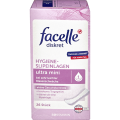facelle diskret Hygiene-Slipeinlagen ultra mini Medizinprodukt 26 Stück, фаселль Урологические прокладки Ультра Мини 26шт.