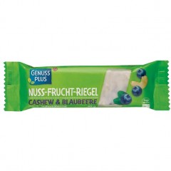 GenussPlus Nuss-Frucht-Батончик Cashew и Blaubeere 45 г