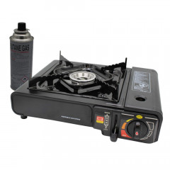 HOOZ HOOZ Gaskocher Outdoor Campingkocher mit Koffer, (Packung, 1-St), BxLxH: 47x31x11 cm, 1 x 2,2 kW Brenner Газовая плита HOOZ походная уличная с футляром, (упаковка, 1 шт.), ШxДxВ: 47x31x11 см, горелка 1 x 2,2 кВт