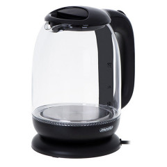 Mesko Mesko Wasserkocher MS 1302b Glas-Wasserkocher, schwarz 1,7 Liter, 2200 W Чайник Mesko MS 1302b стеклянный чайник, черный 1,7 л, 2200 Вт
