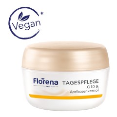 Florena Tagespflege Q10 &amp; Aprikosenkernol  Дневной уход Q10 и масло абрикосовых косточек