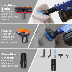 TurboTronic by Z-Line TurboTronic by Z-Line Akku-Hand-und Stielstaubsauger 8 kpa, &gt;35 Min. Laufzeit, ultra-Leichtgewicht Boden Staubsauger, 180 W, beutellos, kabelloser Handsauger mit Wandhalterung  Беспроводной ручной и стержневой пылесос TurboTronic by 