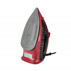 Mesko Mesko Dampfbugeleisen MS 5031, Bugeleisen, Keramiksohle, 1,5m Kabel, grosser Wassertank, rot schwarz Паровой утюг Mesko MS 5031, утюг, керамическая подошва, кабель 1,5 м, большой резервуар для воды, красный черный