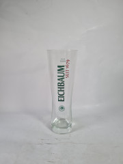 Немецкий бокал винтажный Eichbaum Ureich Pils. с зеленым логотипом, стекло, 0.5 л, 24 см, Германия, 1970-80гг.
