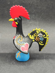 Статуэтки винтажные Portugal / IZ &quot;Большой и малый петух&quot;, 2 шт., 12.5 и 7.5 см, керамика, Португалия, 1970-80гг.