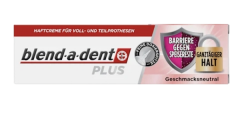 blend-a-dent Haftcreme Plus Barriere gegen Speisereste geschmacksneutral, 40 g, Крем-клей для фиксации зубных протезов Plus Барьер против остатков пищи, без вкусовых добавок, 40 г