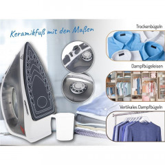 Mesko Mesko Dampfbugeleisen MS 5037 mit Keramiksohle 2800 Watt Паровой утюг Mesko MS 5037 с керамической подошвой, 2800 Вт.