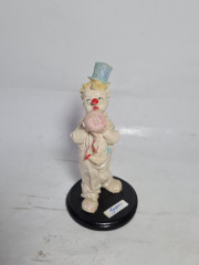 Статуэтка винтажная Gasparr &quot;Клоун с воздушным шариком&quot;, фарфор, 13.5 см, Германия, 1970-80гг.