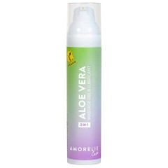 Amorelie 2 in 1 Massage und Gleitgel Aloe Vera 2 в 1 массажно-смазывающий гель алоэ вера