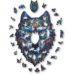 ANIWOOD Holz-Puzzle Wolf L (200 Teile) Пазл деревянный Волк L (200 деталей)