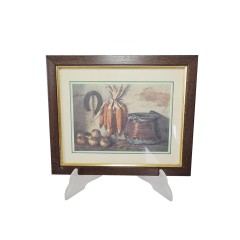 Картина винтажная, репродукция, Centro Arte "Початки кукурузы", 20 х 24 см, Италия, 1960-70гг.