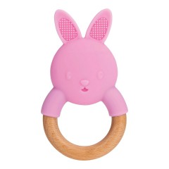 Nuby Beissring aus Holz Silikon Деревянный силиконовый прорезыватель