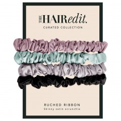 The Hair Edit Sage & Mauve Ruched Ribbon Scrunchies Резинка для волос Sage & Mauve с рюшами и лентой