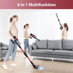 Micol Micol Akku-Hand-und Stielstaubsauger Ideal fur Hartboden, Teppiche, Tierhaare, 350,00 W, beutellos, 30.000Pa, 50 Min Laufzeit, 350W Motor, 6-in-1 fur Haare, Boden Teppich Беспроводной ручной пылесос Micol, идеально подходящий для твердых полов, ков