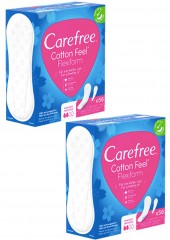 Carefree Slipeinlage Cotton Feel Flexiform ohne Duft 56 St, Карефри Ежедневные прокладки с хлопком Флексиформ 56шт, 2 упаковки (112шт)