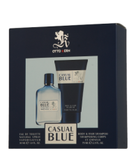 Otto Kern (Отто Керн)  casual blue Him Eau de Toilette Туалетная вода Spray Спрей, Geschenkset Подарочный набор: Eau de Toilette Туалетная вода Spray Спрей 30 мл + Hair & Body Shampoo 75 мл / 1 шт.