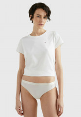 Tommy Hilfiger 3 PACK LOGO WAISTBAND Briefs pink feather white desert sky НАБОР 3 ПОЯСОВ С ЛОГОТИПОМ Трусы розовое перо белое небо пустыни