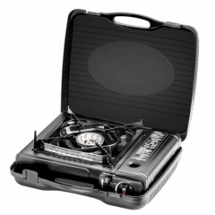 Mianova Mianova Gaskocher Campingkocher 1 Flammig 2 in 1 LPG Anschluss Set, Outdoor BBQ Barbecue Grill Gas Camping Herd Kocher Tischgrill Notfall Campingherd Notfallkocher Gaskocher Газовая плита Mianova Кемпинговая плита 1 пламя 2 в 1 Комплект для подкл