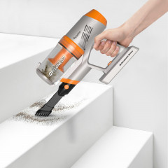 TurboTronic by Z-Line TurboTronic by Z-Line Akku-Hand-und Stielstaubsauger Handstaubsauger kabellos, 120 W, Beutellos, Akkustaubsauger mit 2 Saugstufen, 11kPa, 120W, 0,9l Fassungsvermogen, beutellos mit HEPA-Filter, Uberhitzungsschutz, 32 Minuten Laufzeit