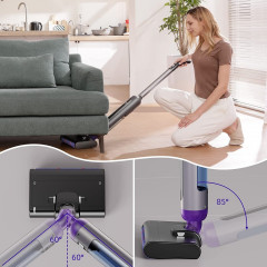 Diyarts Diyarts Akku-Saugwischer, Wischmopp mit Dual-Tank-Design und Selbstreinigungsfunktion, 70 Min Leichter Bodenreiniger kabellos mit LED Anzeige fur Hartboden Беспроводная вакуумная швабра Diyarts, швабра с двойным баком и функцией самоочистки, легк