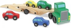 Melissa  Doug Autotransporter aus Holz Деревянный автовоз