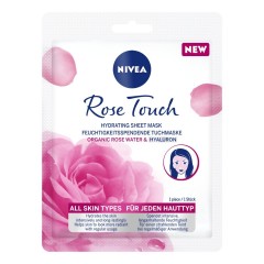 Nivea Rose Touch Hydrating Feuchtigkeitsspendende Tuchmaske Rose Touch Hydrating Увлажняющая тканевая маска