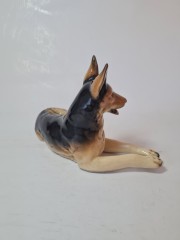 Cortendorf Фарфоровая статуэтка &quot;Немецкая овчарка&quot;, 11см x 19см, Германия, 1960-70гг.