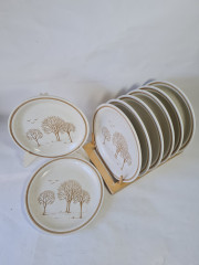 Тарелки винтажные Churchill England, керамика, 8 шт., 26 см, Англия, 1970-80гг.