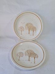 Тарелки винтажные Churchill England, керамика, 8 шт., 26 см, Англия, 1970-80гг.