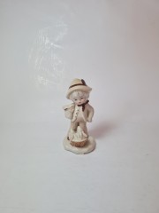 Echt Porzellan Taiwan Фарфоровая статуэтка &quot;Мальчик в костюме с кроликами&quot;, ручная роспись, 13см x 7см, Германия, 1960-70гг.