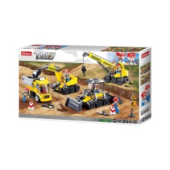 Sluban Baustellenfahrzeuge Set (463 Teile) Комплект строительной техники (463 детали)