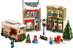 Lego Weihnachtlich geschmuckte Hauptstrasse Главная улица, украшенная к Рождеству