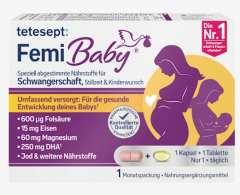 tetesept Femi Baby 30 Tabletten und 30 Weichkapseln 60 St, Витаминный комплекс для беременных и кормящих женщин, 30 таблеток + 30 капсул