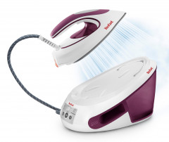 Tefal Tefal Dampfbugelstation SV8054 EXPRESS ANTI-CALC Weiss-Lila Dampfbugelstation, 1.8 ml Wassertank  Паровая гладильная станция Tefal SV8054 EXPRESS ANTI-CALC паровая гладильная станция бело-фиолетовый, резервуар для воды 1,8 мл