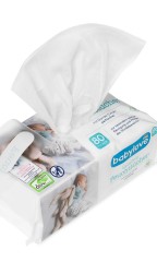 babylove Sensitive Feuchttuecher Влажные салфетки для чувствительной кожи, без ароматизаторов и спирта, с экстрактом миндаля, 2*80шт