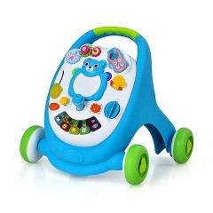 COSTWAY® Lauflernhilfe Lauflernwagen mit Spielbrett Barenmuster Ходунки детские ходунки с игровым полем в виде медвежонка