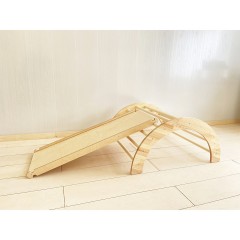 Woodwork for Kids 3-teiliges Piklerset Massivholz mit Kletterdreieck Набор из 3-х частей для пиклера из массива дерева с треугольником для лазанья