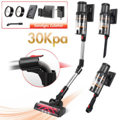 7Magic 7Magic Akku-Handstaubsauger, 450 W, 30000 Pa Faltbarer Staubsauger, mit Wandhalterung und Adapter, 6-stufiges HEPA, Abnehmbarer Akku, 60min, 3 Saugstarken, 2500mAh Беспроводной ручной пылесос 7Magic, складной пылесос 450 Вт, 30 000 Па, с настенным