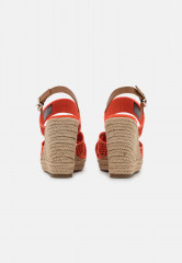 Tommy Hilfiger HIGH WEDGE Wedge sandals hawaiian coral HIGH WEDGE Сандалии на танкетке гавайский коралл