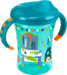 Nuk Чашка для обучения пить Easy Learning Cup Trainer "Werkbank" Petrol, 250 ml, 1 шт