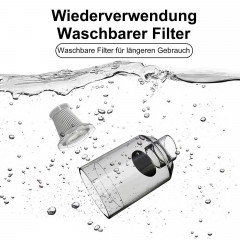 REDOM REDOM Akku-Handstaubsauger Handstaubsauger Autostaubsauger Hand Auto Akku Staubsauger Kabellos, 120,00 W, Beutellos, Faltbar 3 in 1 Funktional 4500Pa 4000mA-Akku Wohnungen Auto mit Licht  Беспроводной ручной пылесос REDOM ручной пылесос автомобильны